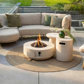 Gas Fire Pit Table 76cm x 76cm | Happy Cocooning Estate Round 76