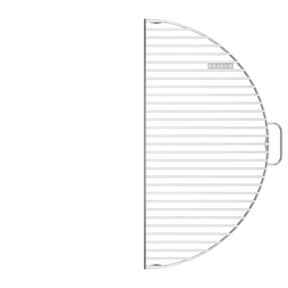 Round metal grill grate with 'Ronse' branding on a white background