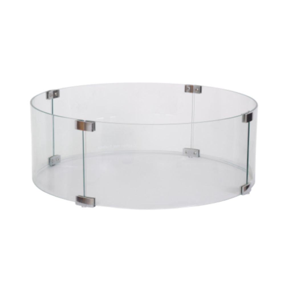 Round Glass set XL for Fire Pit Table | Happy Cocooning