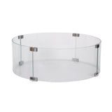 Round Glass set XL for Fire Pit Table | Happy Cocooning