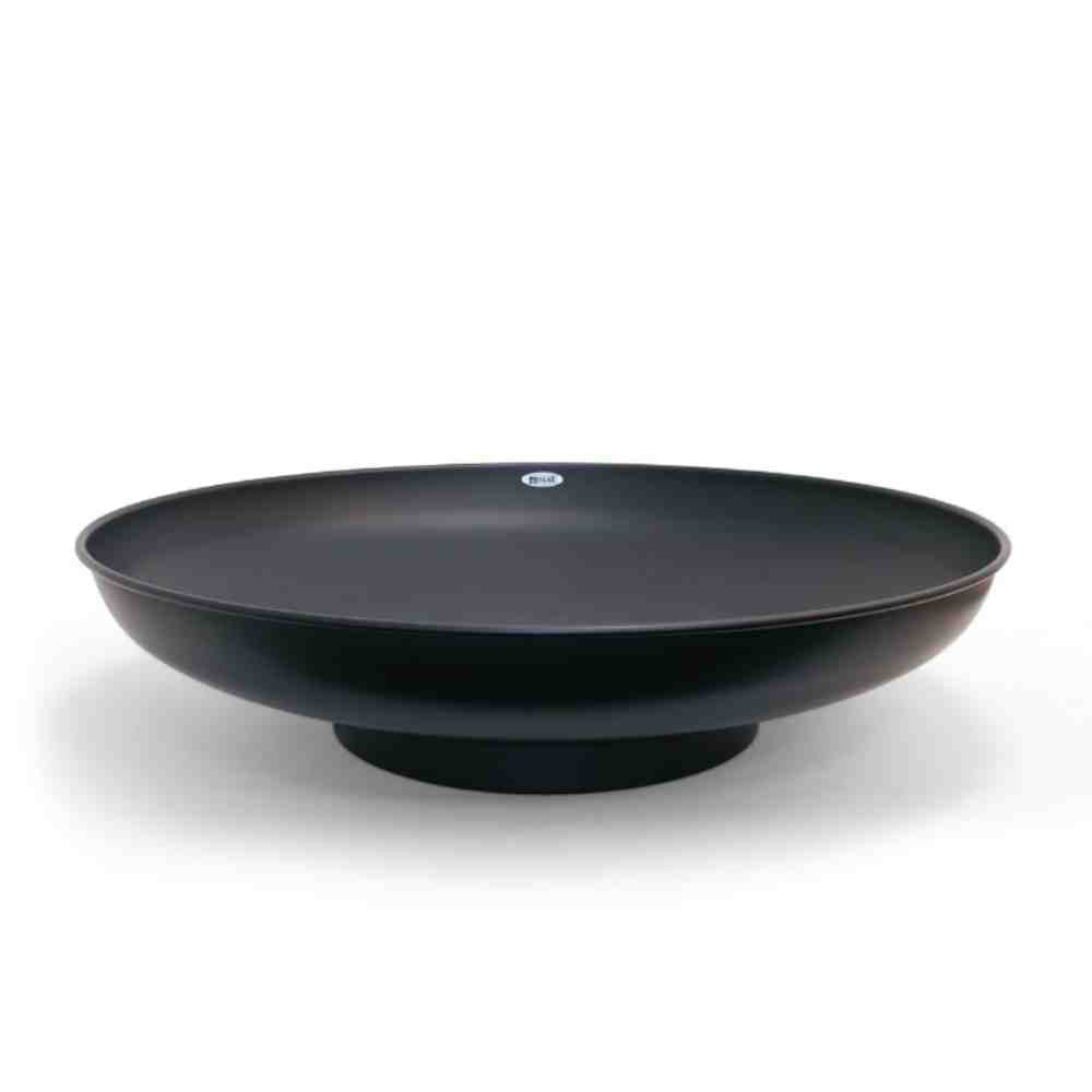 Black fire bowl on a white background