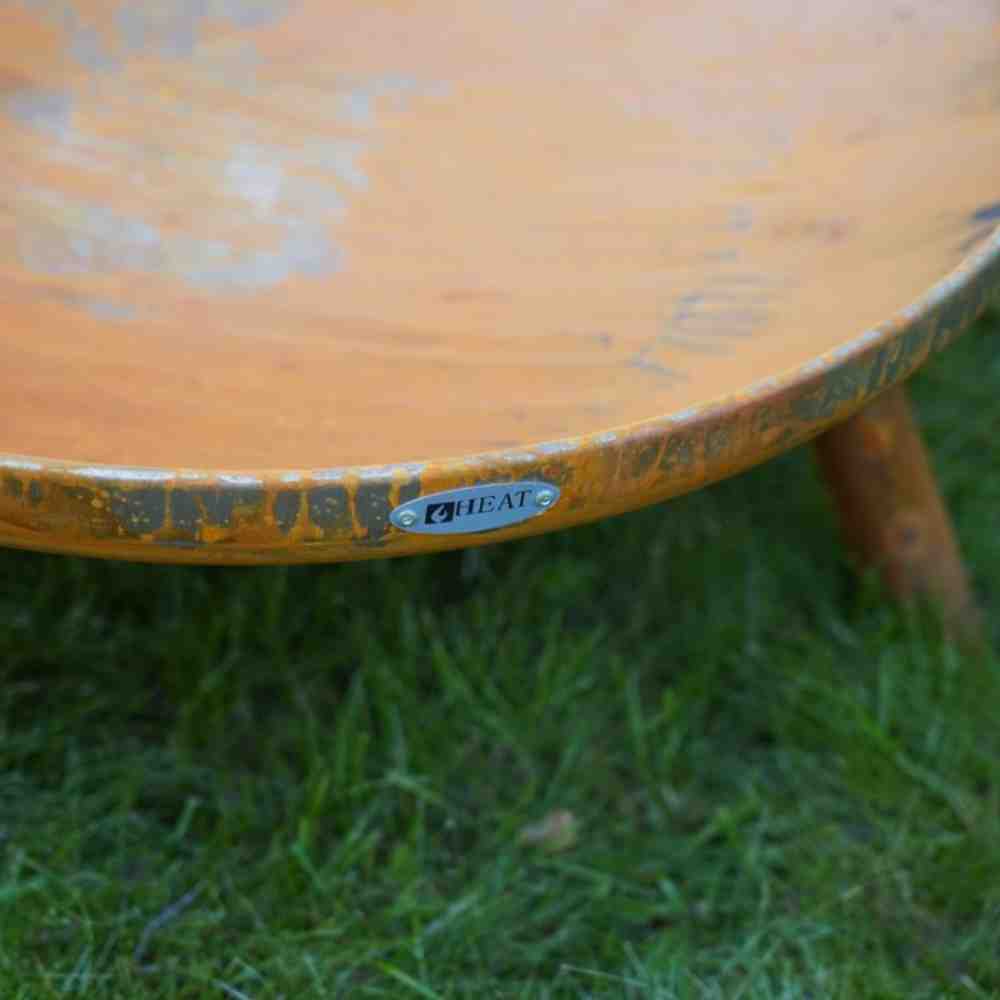 Corten Steel Fire Bowl with Feet & Handles | HEAT Classic